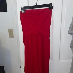 Red women’s jumpsuit. Size XS